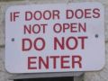 Stupid door sign