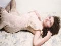 Anna Kendrick in bed cute dress