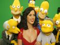 Katy Perry teasing the Simpsons cast