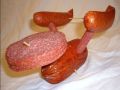 Star Trek Enterprise made from Salami