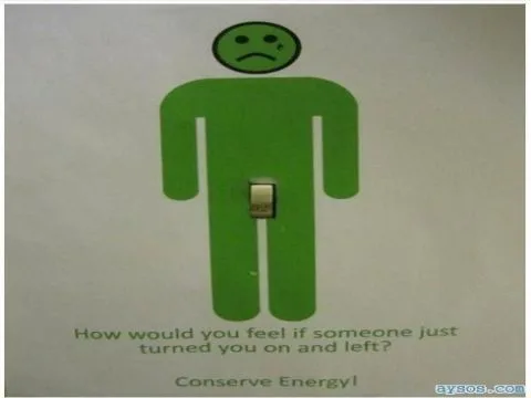 Green energy turn off the lights