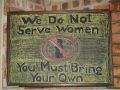 No women served sign