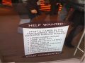 Help Wanted funny sign
