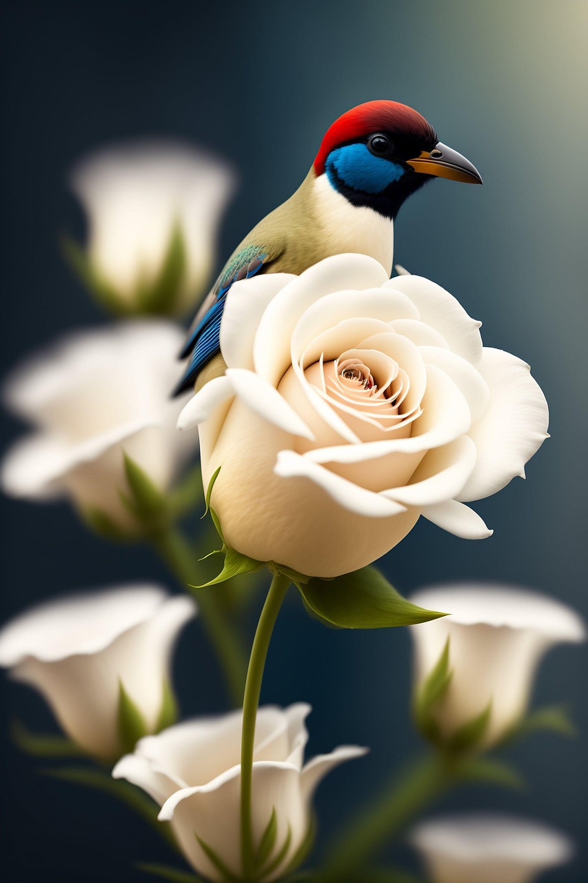 AI Creates Hilariously Overdramatic Flying Bird Rose Gardens