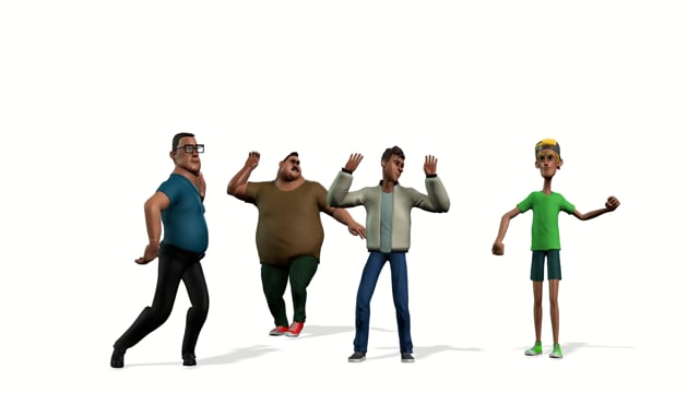 Disco Dads Dance Like Cartoon Characters
