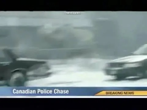 Funny Canadian Police Chase Video