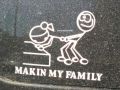 Awesome Car Family Stickers