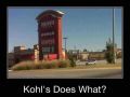 Kohls and Dicks funny sign