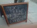 Coffee does not sell as well as sex