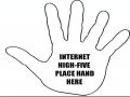The internet high five
