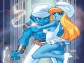 Hot Smurfette and buff Lovey Smurf