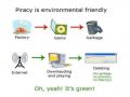 Piracy is Enviornmentally Friendly