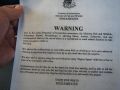 Funny Lion Warning Letter