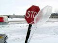 Funny Sign - Frozen Stop Sign