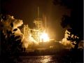 NASA Space Shuttle launch at night picture