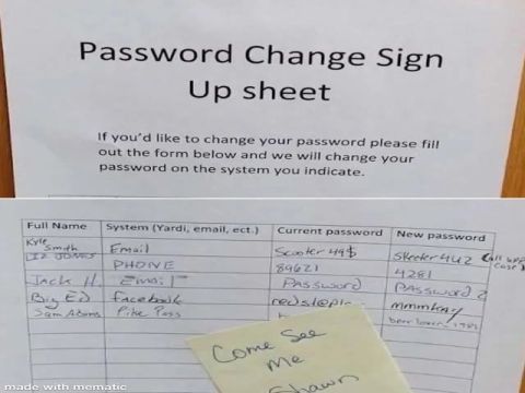 Password Change Form Hilariously Wrong Office Humor
