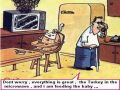 Funny Cartoon The Blind Babysitter