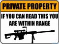 Funny Private Property Sign