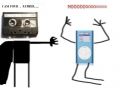 Funny picture Cassette tape and the iPod