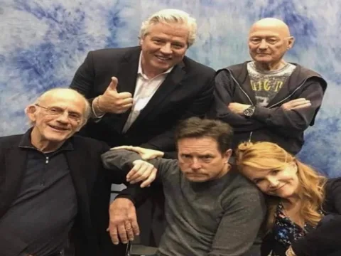 Back to the Future Cast Reunites for Photo
