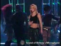 Behind Britney Spears Microphone