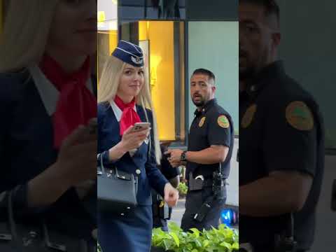Flight Attendant Meets Americas Friendliest Cops
