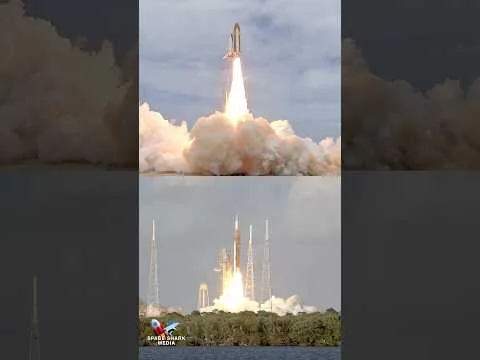 Space Shuttle Atlantis vs Artemis II Moon Rocket