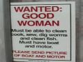 Good Woman Wanted Sign