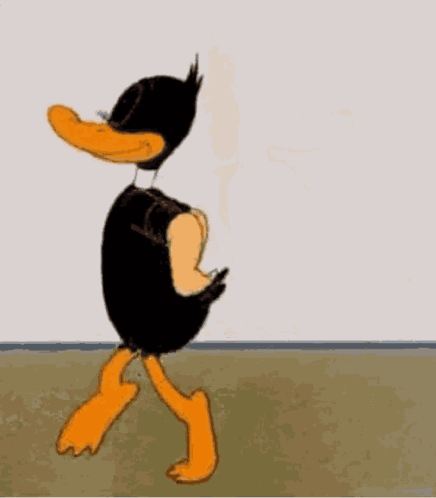 Daffy Duck being a bit seductive