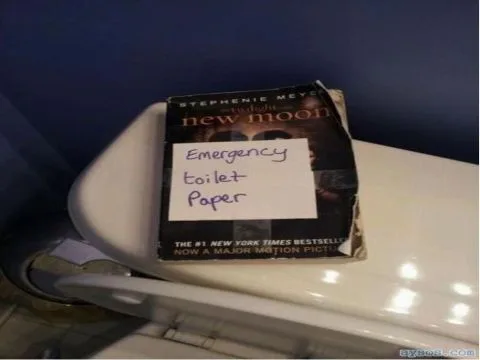 Twilight New Moon emergency toilet paper