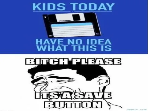 Kids know nothing about floppies