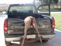 Guy gets a Deer, dents up his Truck