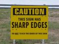 Funny Picture Sign Sharp Edges