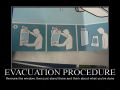 Airplane evacuation procedure