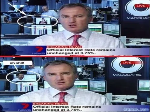 Crazy live news reporter busted