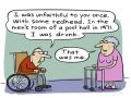 Old Couple Funny Cartoon Picture