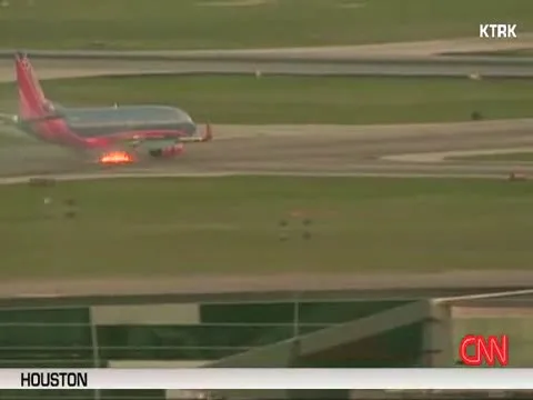 Southwest Airplane Landing Fire