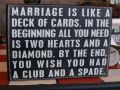 Marriage Like a Deck of Cards