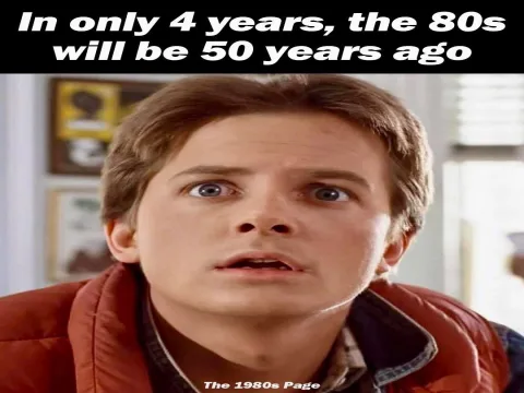 Marty McFly Realizes the 80s Will Be 50 Years Ago