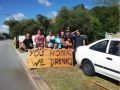 Funny sign you honk and we will drink