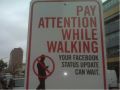 Funny sign Pay Attention people