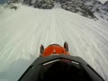 Crazy video of snowmobile crash