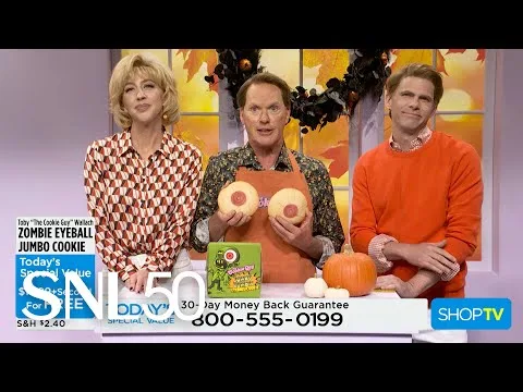 Michael Keaton Makes Halloween Cookies on SNL