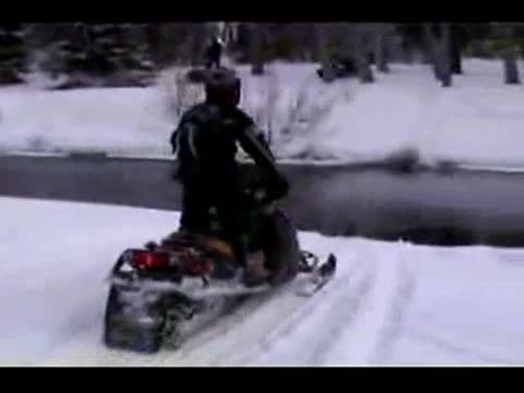 Snowmobile vs Tree
