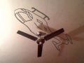 Funny Ceiling Fan Helicopter Drawing