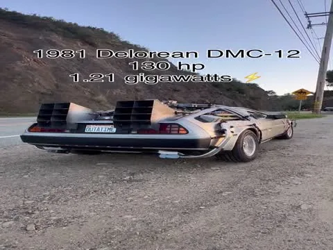 DeLorean Hits 88 MPH on Mulholland Drive