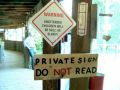 Private Sign