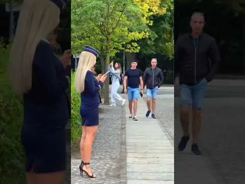 Aria Yesonee in Heels Stops joggers Mid-Run