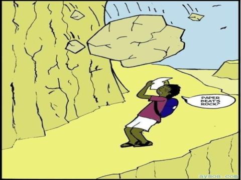 Rock Paper Scissors game not real