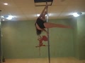 Babe has stripper pole skills